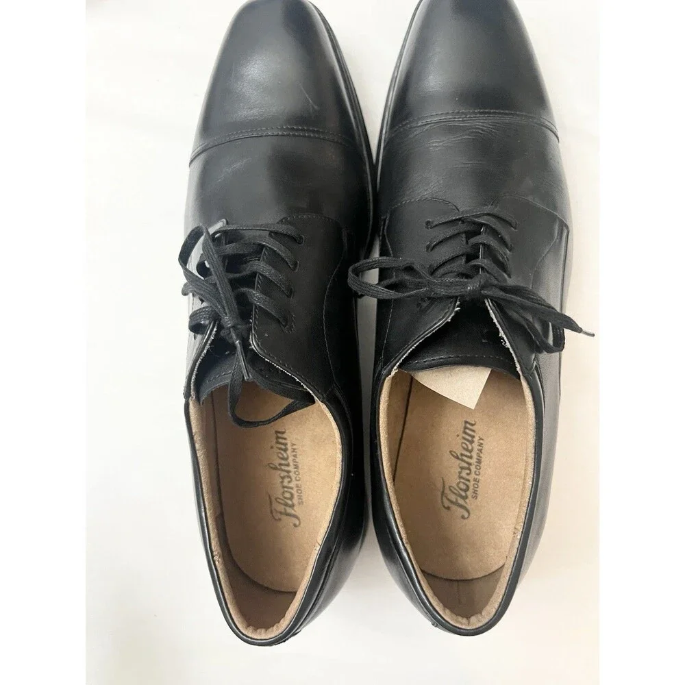 Florsheim Men's #11807-001 Azzio Cap Toe Oxford Shoe Black Size 10M